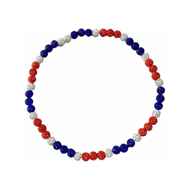 Wartleves Collar de bola de discoteca de arcilla de colores, collar de cuerda elástica, accesorio de disfraz, regalo≥