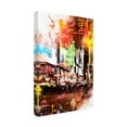 thumbnail image 2 of Trademark Fine Art 'NYC Watercolor Collection - Pedestrian Pathway' Canvas Art by Philippe Hugonnard, 2 of 3