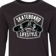 thumbnail image 4 of Inktastic Skateboard Lifestyle Long Sleeve Youth T-Shirt, 4 of 5