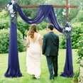 thumbnail image 5 of DSstyles Wedding Arch Draping Fabric,Chiffon Densed Stretch Yarn Fabric Drapery for Arbor Wedding Archway Ceremony Party Ceiling Decor Backdrop (2ft X 18ft), 5 of 6