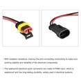 thumbnail image 5 of Uxcell Waterproof Connector Electrical Quick Connect 2 Pin Male Female 0.75mm2 with 100mm Long Wire 5 Sets, 5 of 5