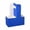 Blue, variant on Eqslft Drink Carriers with Handle to 2 Cup Floral Wrap Packing Box Paper Holder Baskets for DIY Crafts Wedding Valentine's Day Birthday Party