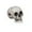 C, variant on QLUEWX Halloween Decorations Skull, 9" Spooky Realistic Fake Simulation Human Skull Head Model Prop, Horror Atmosphere Halloween Party Decorations, Halloween Decor for Home Indoor Haunted House