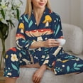 thumbnail image 6 of Sikiie Colorful Mushrooms Women's Long-Sleeve Shirt and Full-Length Bottom Pajama Set (s-xxl)-Medium, 6 of 7