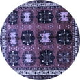 thumbnail image 1 of Ahgly Company Machine Washable Indoor Round Persian Blue Traditional Area Rugs, 6' Round, 1 of 4