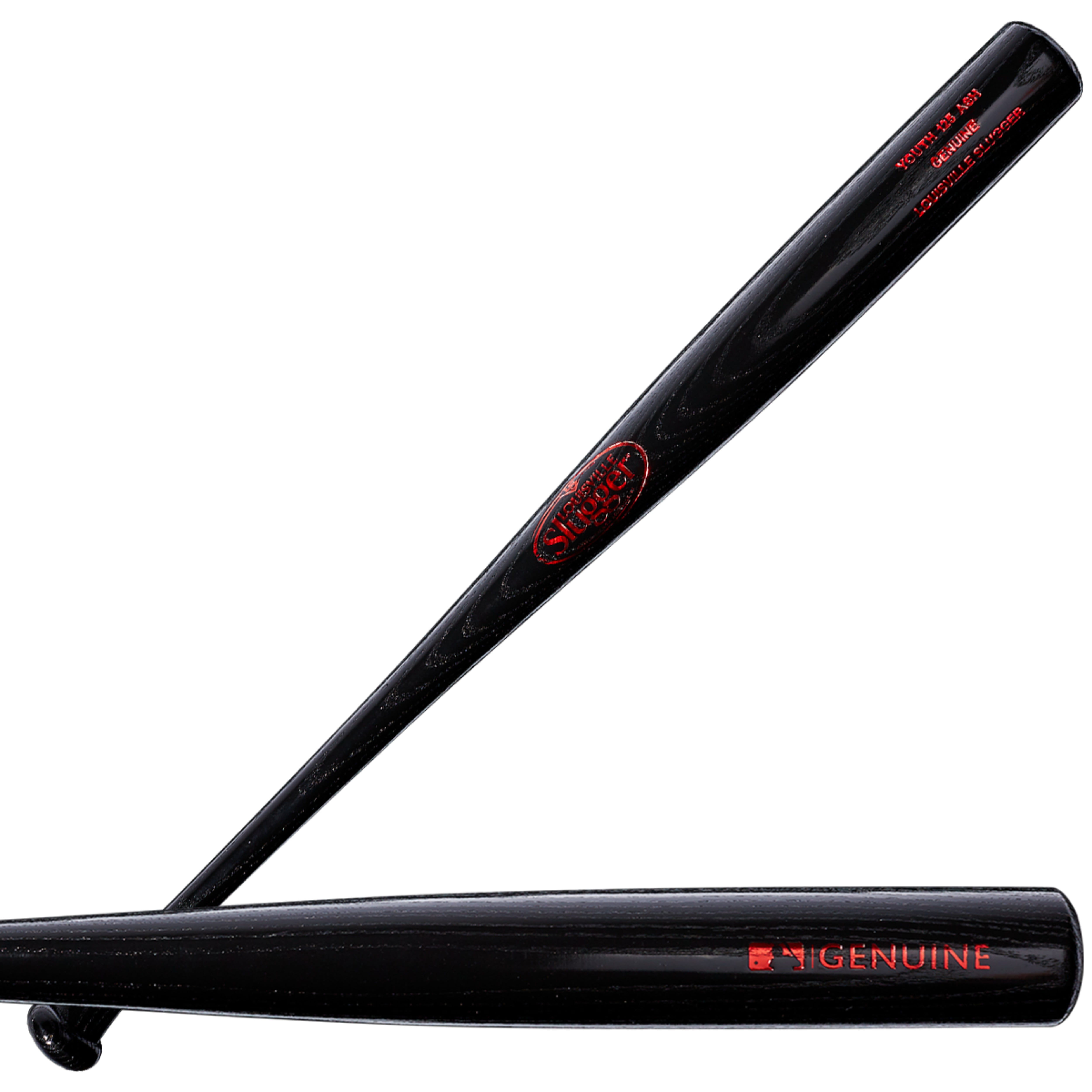 Louisville Slugger Youth Genuine 125 Ash Wood Bat, Black