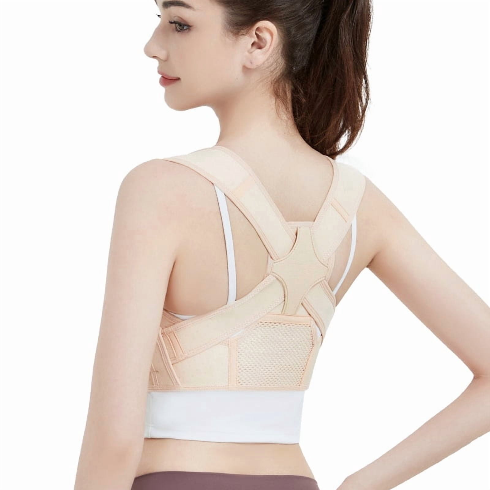 Adjustable Posture Corrector for Men & Women - Breathable Back Support Brace for Upper Back Straightening, Comfortable Clavicle Support for Daily Use