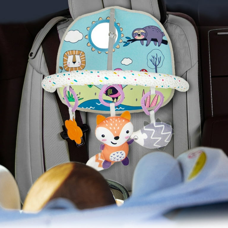 Fairnull 1 Set Baby Car Seat Toy Fitness Rack Cute Cartoon Fox