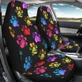 thumbnail image 4 of Uorisanigo Colorful Dog Paw Car Seat Covers for Front Seat Waterproof Car Seat Cover Protection Interior Accessories Easy to Install and Clean Universal for Cars Truck SUV Van, 4 of 7