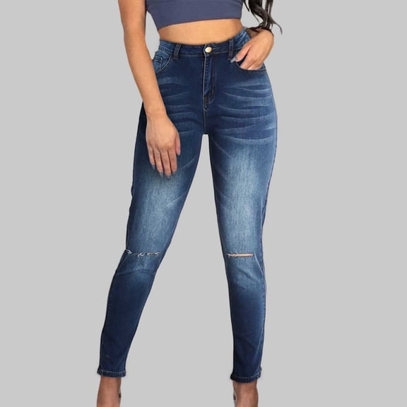 Womens Skinny Jeans High Waisted Stretch Slim Denim Lift Pencil Pants