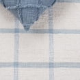 thumbnail image 6 of SAFAVIEH Montauk Bevin Checkered Area Rug, Ivory/Blue, 6' x 6' Round, 6 of 10