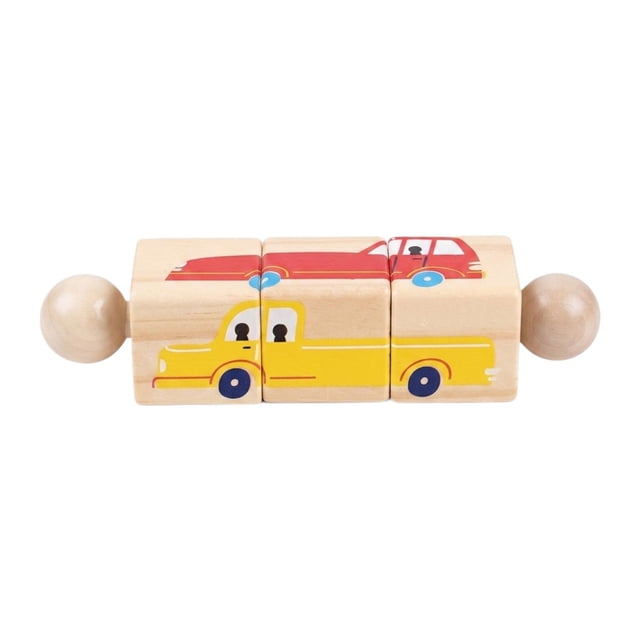 Juguete de madera giratorio, coordinación mano-ojo, juego educativo para aprender a agarrar objetos. Tráfico