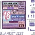 thumbnail image 5 of Yibo Sweet 16 Gifts for Girls 16th Birthday Gifts for Girls Blanket Birthday Gifts for 16 Year Old Girl 16th Birthday Gift Ideas Sweet 16 Birthday Decorations for Girl Teen, 5 of 7