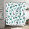 thumbnail image 5 of Rateoe Sea Turtle Shower Curtain - Fancy Bathroom Shower Curtain Sets - Waterproof Shower Curtain with Hooks with 12 Plastic Hooks 72x72 Inches, 5 of 5