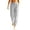313#Light Gray, variant on Women's Tapered Joggers with Pockets High Waist Elastic Drawstring Sweatpants, Ribbed Ankle Cuffs Casual Pants