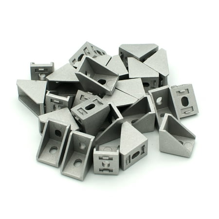 

10PCS Corner Bracket Size 20x20x15mm for 15mm Series Aluminum Extrusion Angle connectors for 1515 Aluminum Profile Inside Joint Fastener