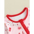 thumbnail image 6 of Elippeo Baby Girls Boys Rompers Christmas Clothes 3M 6M 12M 18M Patchwork Christmas Tree Print Zipper Long Sleeve Jumpsuits Toddler Fall Bodysuits, 6 of 10