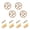 Capybara Tulip Love Heart, variant on JIALIOU Kitchen Cabinet Knobs Round Zinc Drawer Pulls, Cloud Star Flower Rainbow Butterfly, 4 Pack