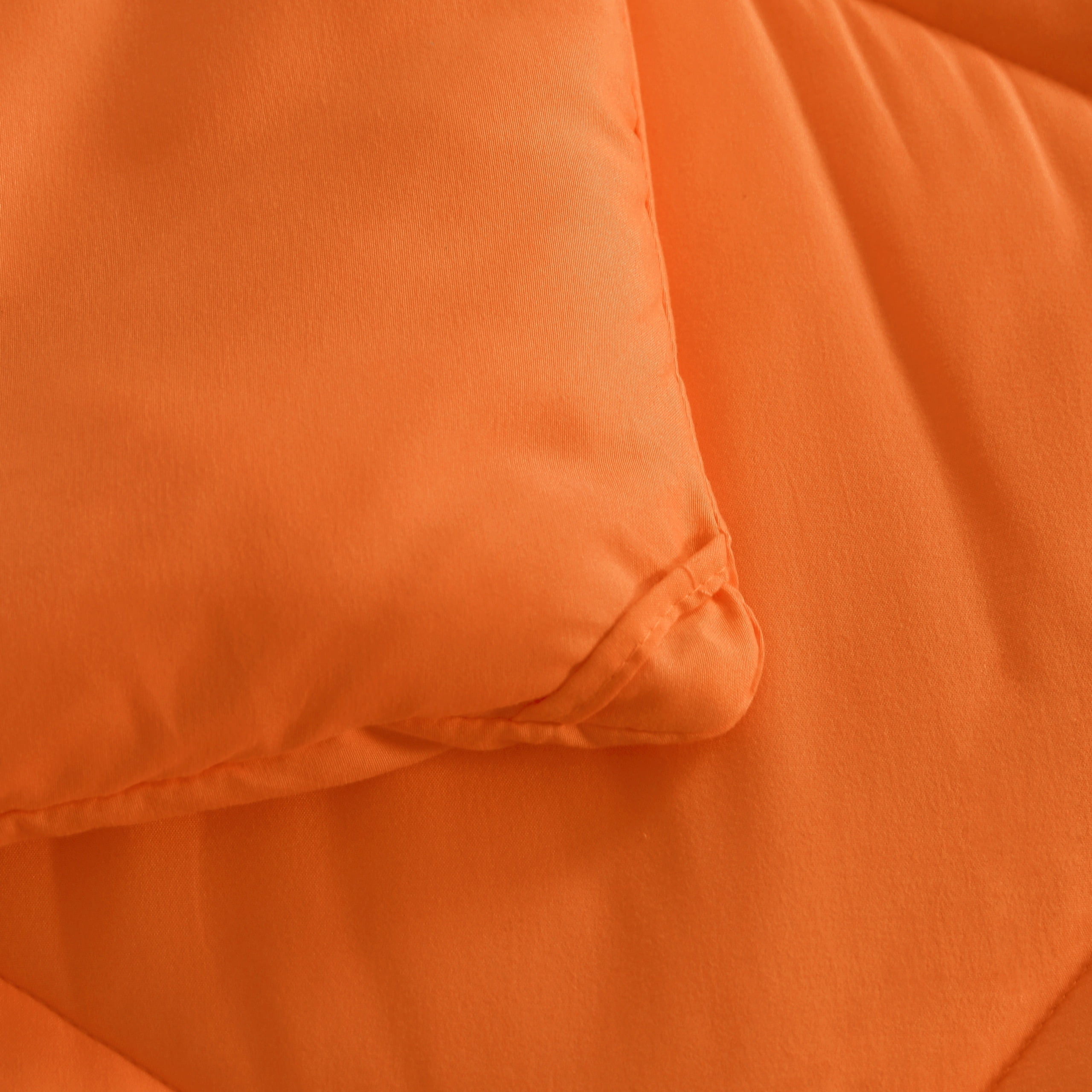 Ntbay 5 Piece Twin Bedding Comforter Set, Ultra Soft and Breathable Bed in a Bag, Includes Quilted Comforter, Fitted Sheet, Flat Top Sheet, 2 Envelope Pillowcases, Orange