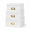 White, variant on Light Gray Decorative Storage Boxes Set of 3 Square Stacking Nesting Organizers