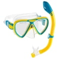 thumbnail image 1 of "Cressi DELUXE, Kids Youth Mask Snorkel Set (Yellow Blue)", 1 of 1
