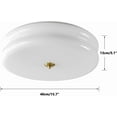 thumbnail image 3 of KCO Lighting Modern Hallway Ceiling Lights Milk White Glass Flush Mount Ceiling Light Large Round LED Ceiling Lamp, 3 of 9