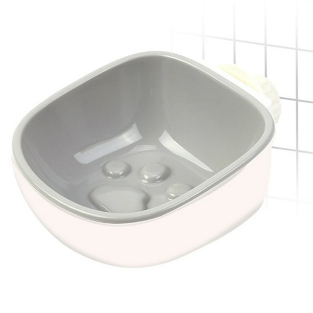 Bol pour Animaux de Compagnie Cage Suspendue Protectrice Bol de Nourriture pour Chiens