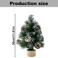 thumbnail image 4 of Mini Christmas Tree With Light Decoration And Gift Mini Christmas Tree Ornaments Table Top Christmas Tree With Lights And Wooden Base For Christmas Decorations, 4 of 9