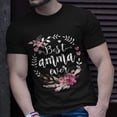 thumbnail image 2 of Best Amma Ever Thanksgiving Floral Funny Gifts Gift For Womens Unisex TShirt, 2 of 6