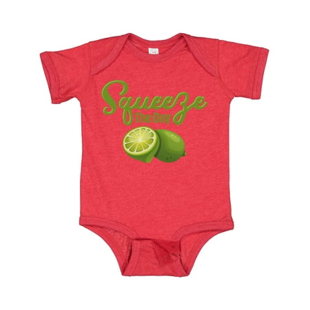 

Inktastic Lime Squeeze the Day Gift Baby Boy or Baby Girl Bodysuit