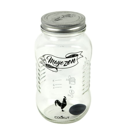 Cookut Mayozen Glass 13 Ounce Mayonnaise and Aioli Maker