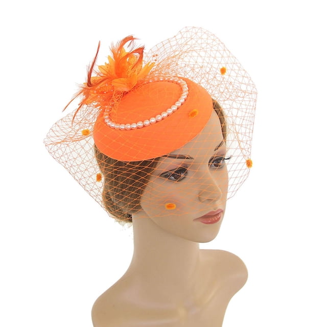 s sombrero disfraz sombrero hilo accesorios para el cabello para cóctel Cosplay decoración naranja Colco sombrero tocado