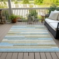 thumbnail image 6 of Addison Rugs Chantille Indoor/Outdoor Transitional Stripes Sky Washable Rectangle Rug, 3' x 5', 6 of 6