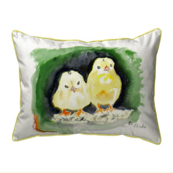 Betsy Drake Interiors Chicks Large Indoor/Outdoor Pillow 16x20