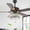 Black, variant on Bella Depot 52" Black Crystal Ceiling Fan with Remote Control and Light Kit 6-Speed Reversible DC Motor