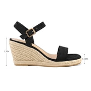 BOCCA Women’s Wedge Sandals, Ankle Strap Open Toe Platform Shoes for Casual, Summer & Vacation Wear