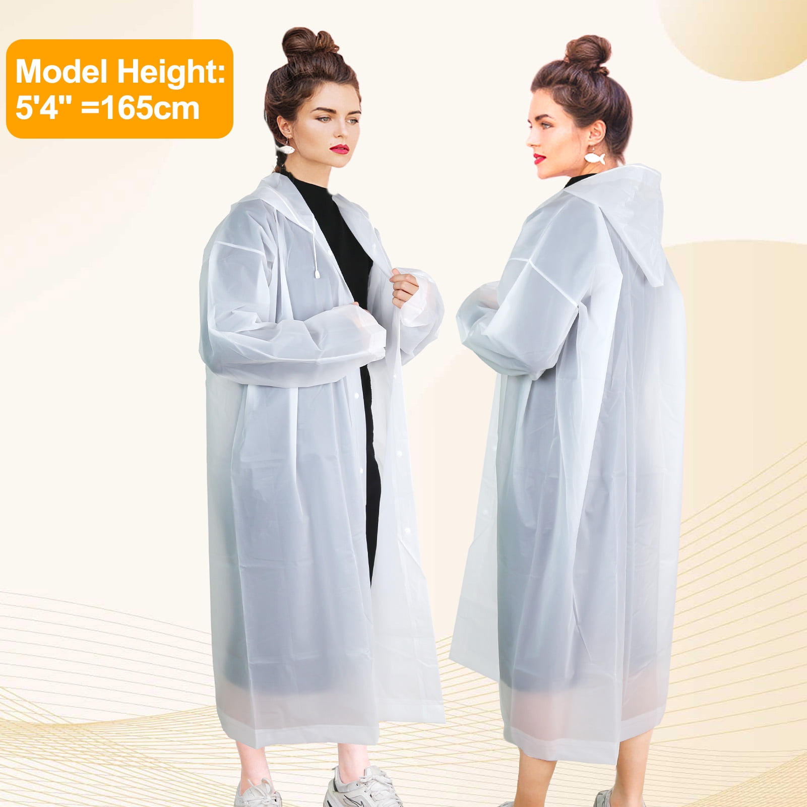 cyrico 2 Pack Portable Waterproof Rain Ponchos for Travel cyrico 2 Pack Portable Waterproof Rain Ponchos for Travel