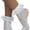 Multi Fishnet Polka - White, variant on Womens Fancy Round Net Pattern Anklet Fashion Socks w/ Elegant Ruffle Trim - White - One Size