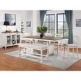thumbnail image 5 of Steve Silver Modern Hyland Wood Counter Bench, 5 of 9