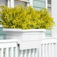 thumbnail image 5 of 16 Bundles Artificial Lavender Flowers,UV Resistant Faux Plastic Greenery Plants for Indoor Outside Hanging Plants Garden Porch Window Box Home Wedding Decor (Yellow), 5 of 6