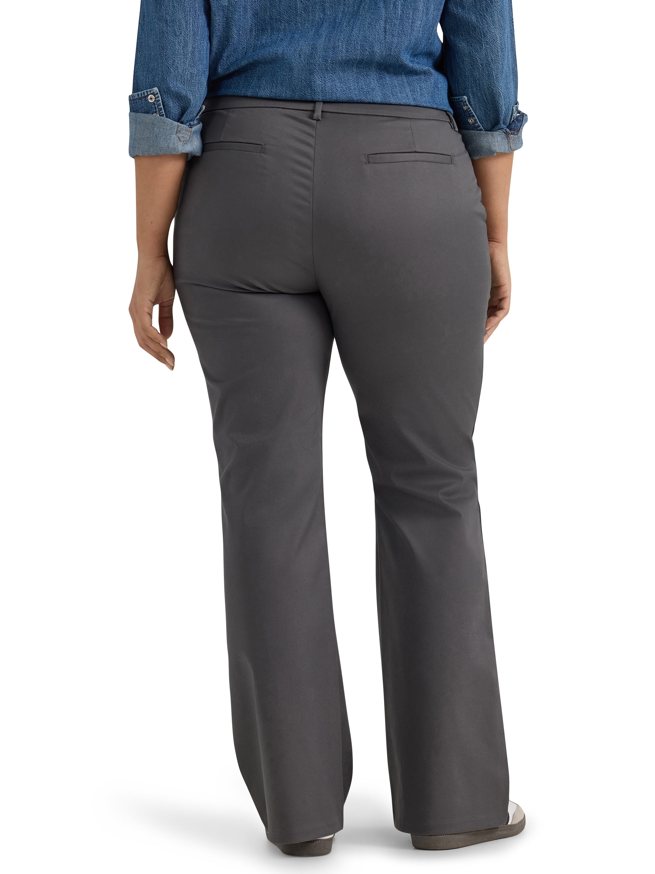 Lee® Women's Plus Mid Rise Wrinkle Free Bootcut Pant