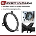 thumbnail image 3 of Anillo espaciador de altavoz Unique Bargains Adaptador de espaciador de altavoz para Nissan Murano 03-08 6.5" 2 Pcs, 3 of 7