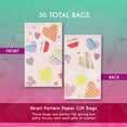 thumbnail image 5 of 36-Pack Cute Heart Pattern Paper Gift Bags for Valentines Day, Kids Party Favors, Goodies, and Treats, 5 X 8.7 X 3 inches, 5 of 7