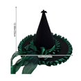 thumbnail image 2 of Hsqqdc Women Velvet Pointer Headwear Long Ribbon Bow Festival Party Masquerade Cap, 2 of 7