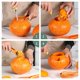 thumbnail image 4 of Juego de herramientas para tallar calabazas de Halloween, de acero inoxidable resistente, incluye pala para tallar y luces decorativas para Halloween., 4 of 6