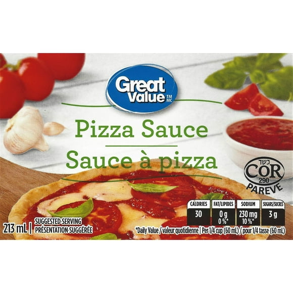 Great Value Original Pizza Sauce, 213 mL