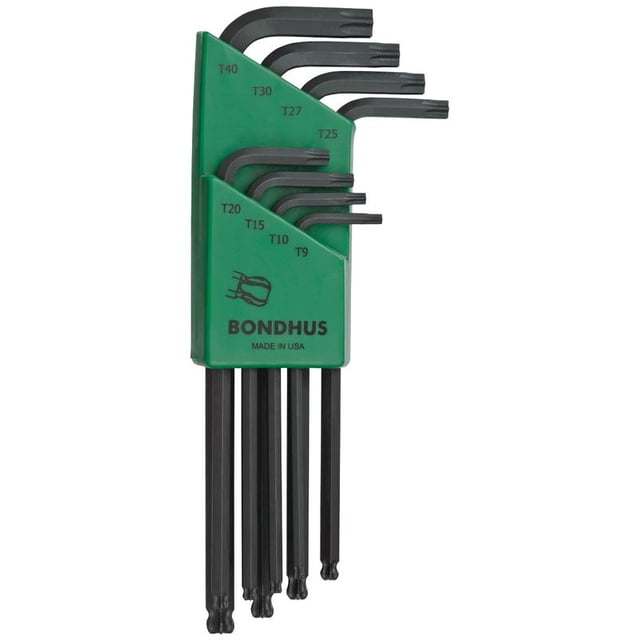 JUEGO DE 8 LLAVES TIPO TORX® PUNTA DE BOLA T6 A T25. BONDHUS 11332 Bondhus 11332