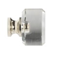 thumbnail image 3 of CKP #G-100 Elegance Collection 1-1/8 in. (29mm) Glass Knob, Clear with Polished Nickel Base, 3 of 4