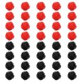 thumbnail image 1 of Uxcell 40Pcs Perlas de Flor de Resina para Manualidades, 10x5 mm Sin Agujero, Negro/Rojo, 1 of 6