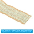 thumbnail image 4 of Unique Bargains 2.4' Wide 2.2 Yards Burlap Ribbon Lace Roll Wrapping Fabric Crafts Roll Light Green 2 Pack, 4 of 6